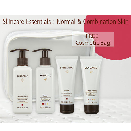 SknLogic Normal and Combination Skin Facial Product Retail esssential Kit