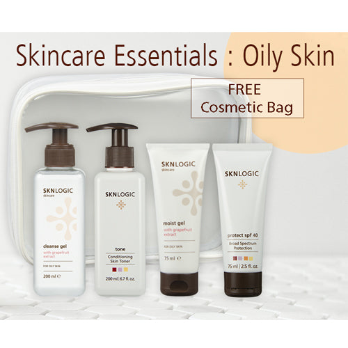 SknLogic Oily Skin Facial Product Retail Essential Kit