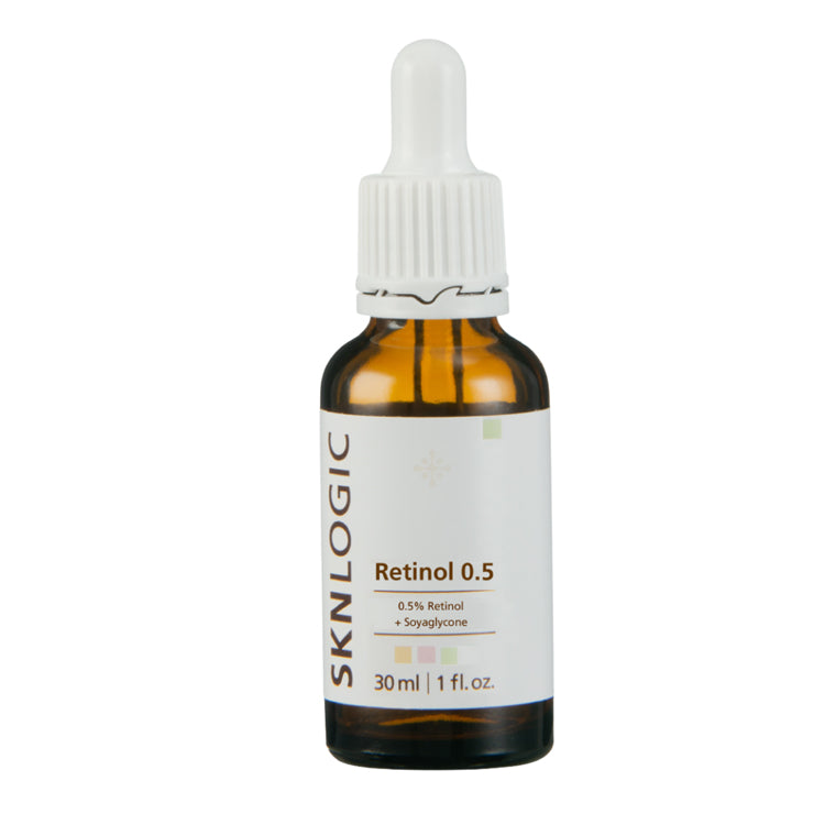 SKNLogic Retinol Booster is a concentrated skin booster with 0.5% Retinol + Soyaglycone