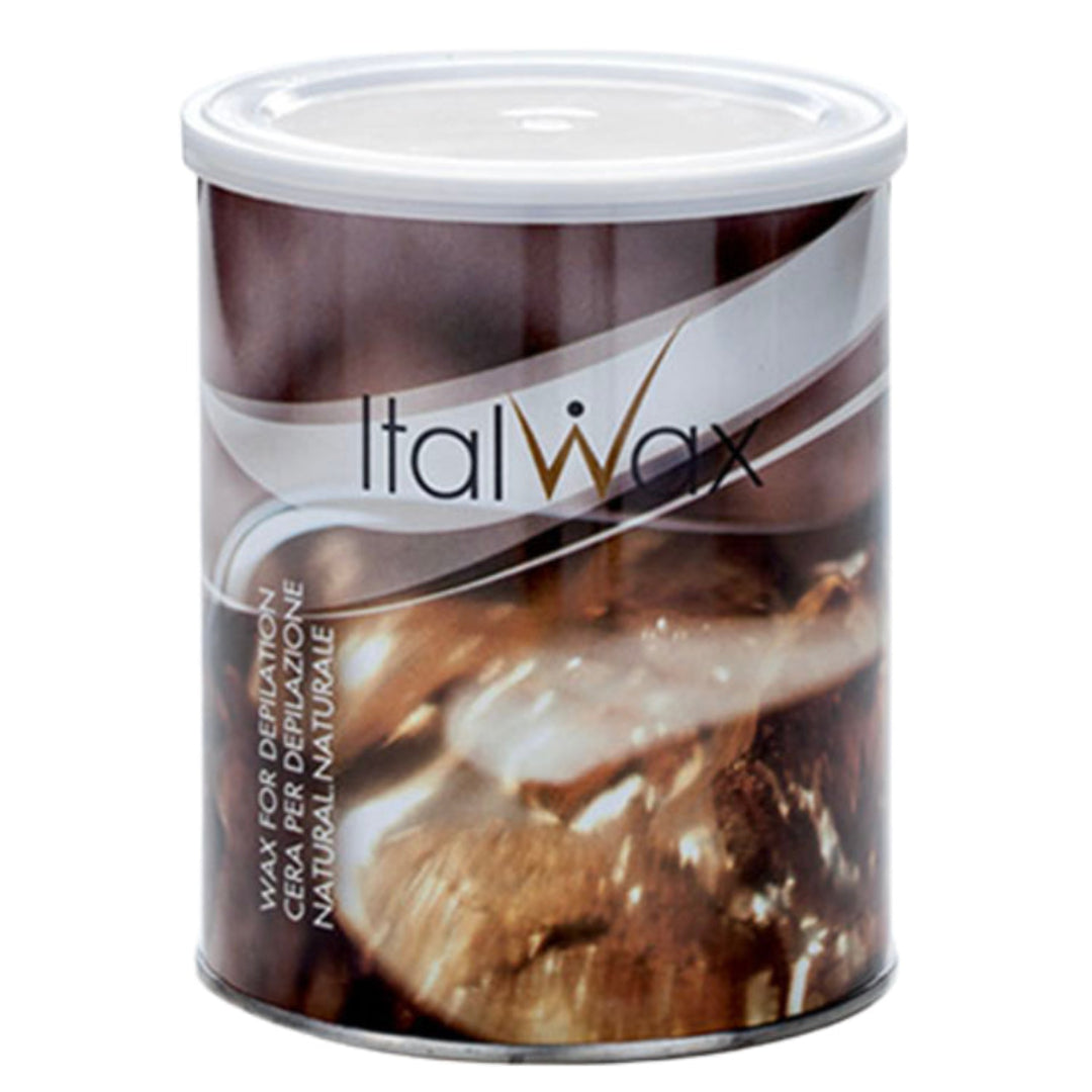 W360 Italwax 800ml 400g Honey Cold Strip Wax | A brown and gold 800g tin of Italwax Honey cold strip wax hair removal wax, with Italwax and honey printed on tin.