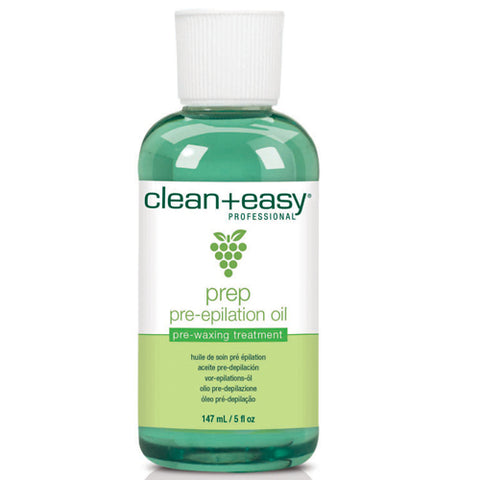 Clean+easy Pre Epilation Oil 147ml for use with clean+easy Brazilian waxing