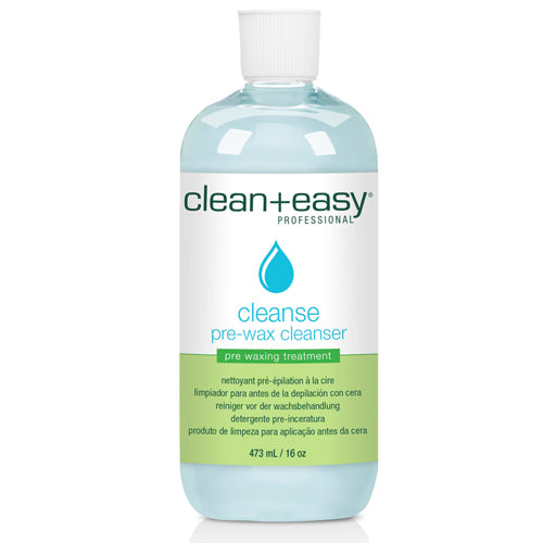 Clean+easy Cleanse Antiseptic Cleanse in 473ml bottle for prewax cleansing to ensure effective hair removal