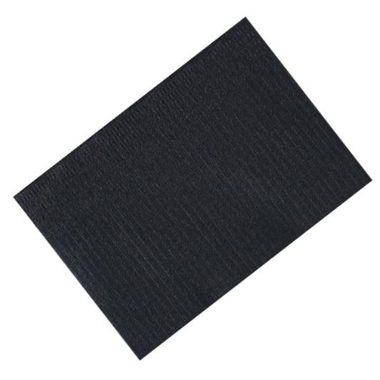 Z735 Manicure Table Protective Towels | Black Nail Table Protective Towels Packed i with one side plastic coated (waterproof) and other ribbed paper fabric